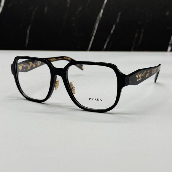 NEW PRADA PRB07VD 3891O1 WOMEN BLACK/HAVANA EYEGLASSES VPR B07D 3891O1 - Picture 2 of 9